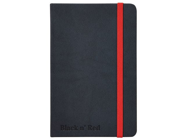 Ant.bok OXFORD Black n´Red A5 hard linj