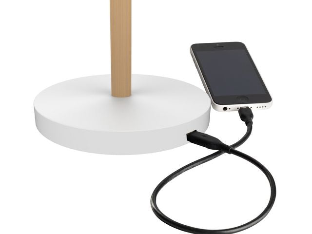 Lampa UNILUX Vicky Vit/Trä