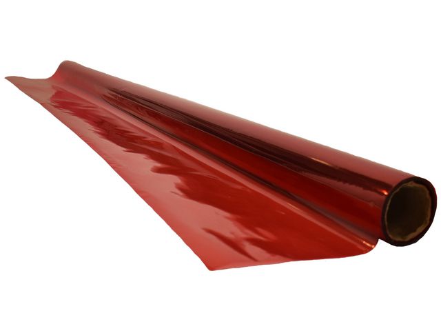 Cellofan 70cmx2m röd
