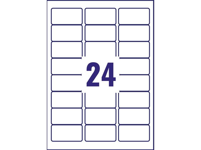 Etikett AVERY QuickDRY 63,5x33,9 600/fp