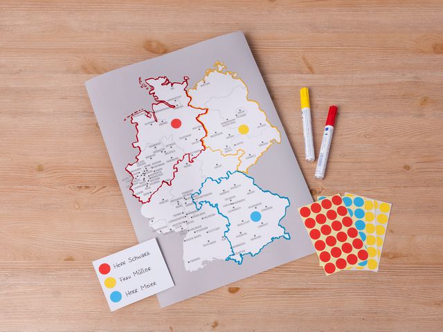 Färgkodningsprick AVERY Ø8mm röd 416/fp