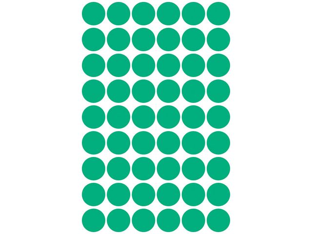 Färgkodningsprick AVERY Ø12mm grön270/fp