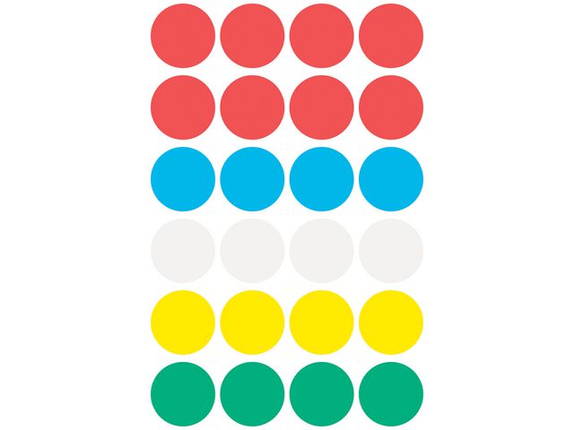 Färgkodningsprick AVERY Ø18mm färg 96/fp