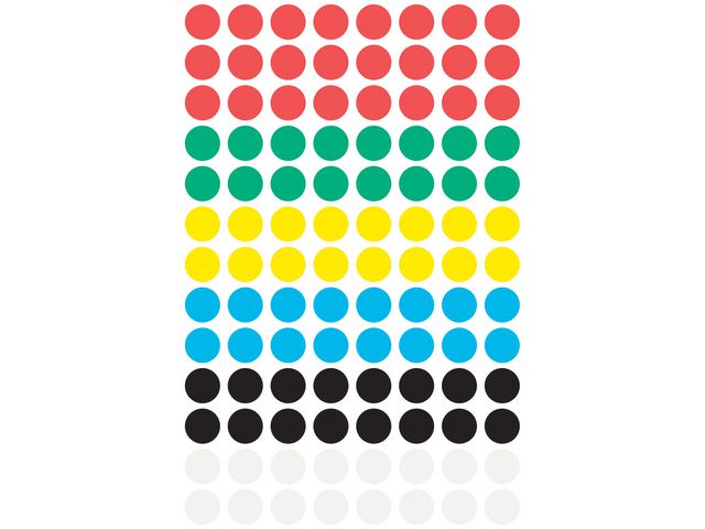 Färgkodningsprick AVERY Ø8mm färg 416/fp