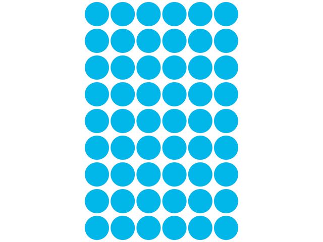 Färgkodningsprick AVERY Ø12mm blå 270/fp