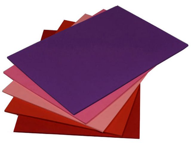 Dekorationskart A4 220g Röd-Lila 50/fp