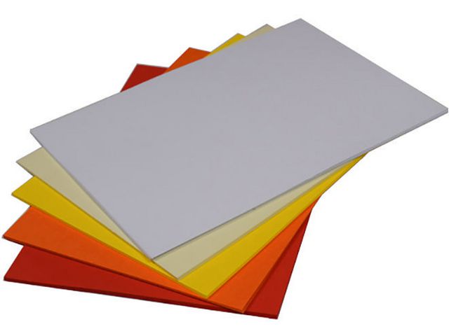 Dekorationskart A4 220g Gul-Röd 50/fp