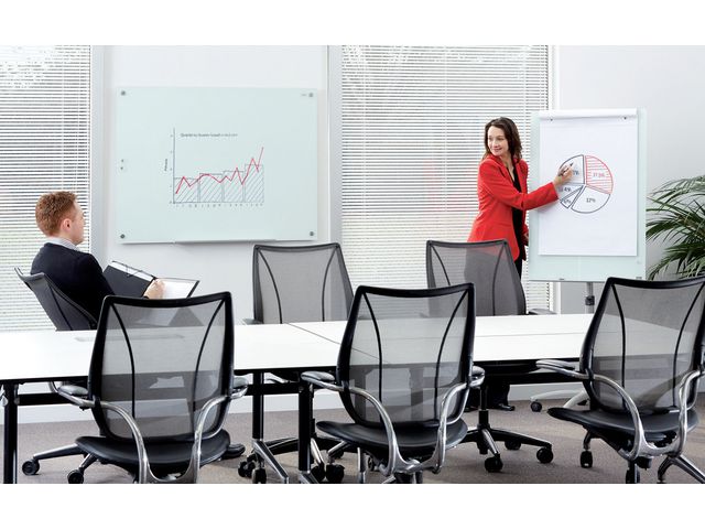 Blädderblocksställ NOBO Glas 70x100