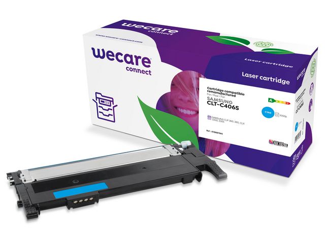 Toner WECARE SAMSUNG CLT-C406S 1K cyan