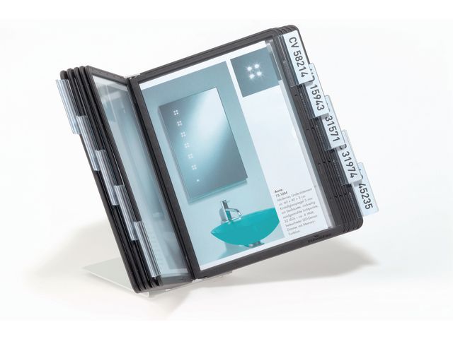 Bordsställ VARIO A5 med 10 ramar svart