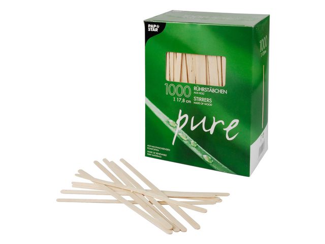 Rörpinne PURE Trä 17,8cm x 5mm 1000/fp