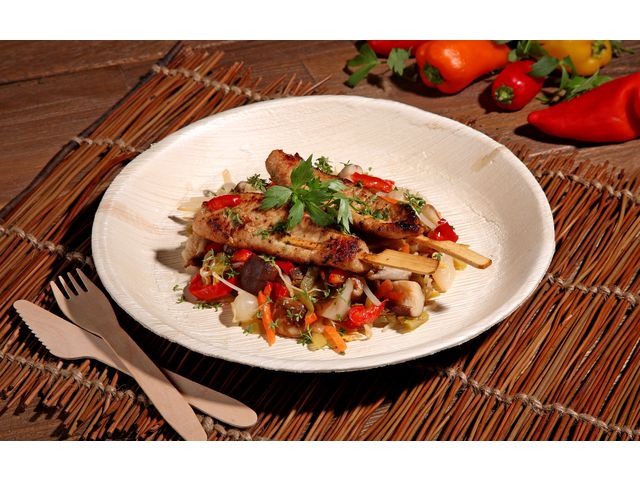 Tallrik PURE Palmblad 23x2,5cm 25/fp