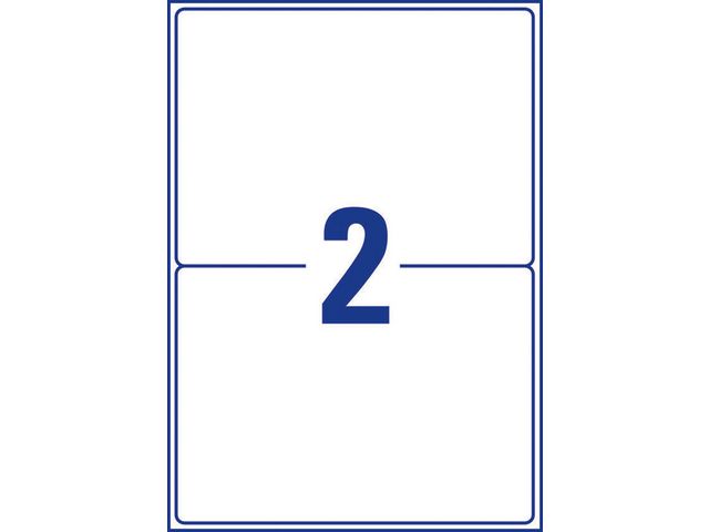 Etikett AVERY avtagb 199,6x143,5mm 60/fp