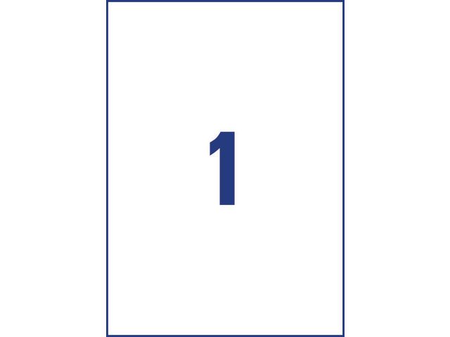 Etikett AVERY magnetic sign A4 vit 5/fp