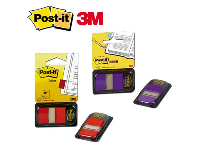 Index POST-IT 25,4x43,2mm orange 50/fp