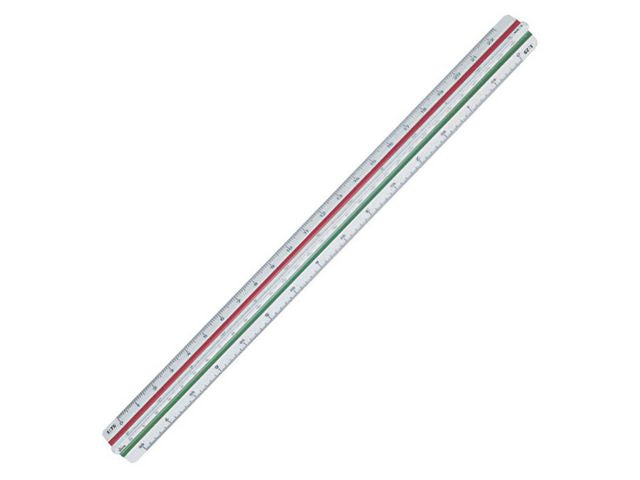 Skallinjal STAEDTLER skalor 1:20-100