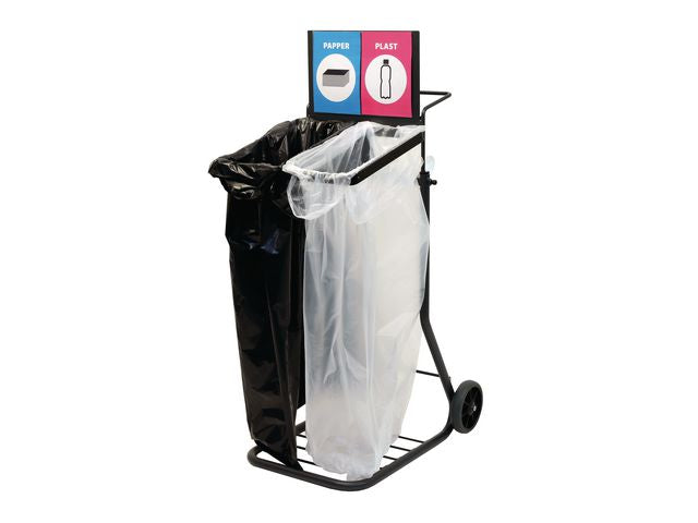 Säckvagn ACTIVA sortering 125L svart