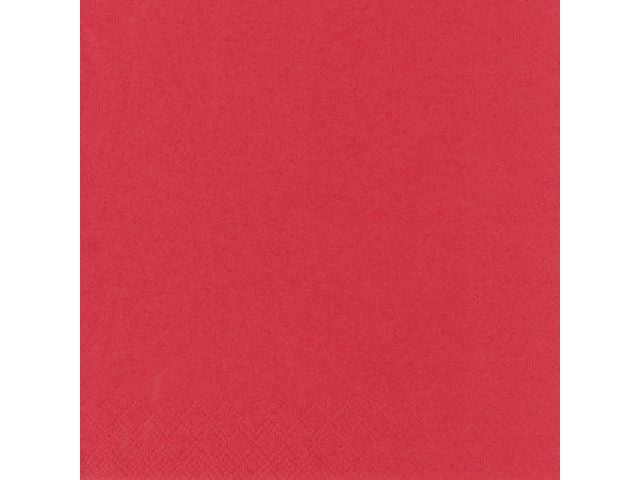 Servett 3-lags 33x33cm röd 250/fp