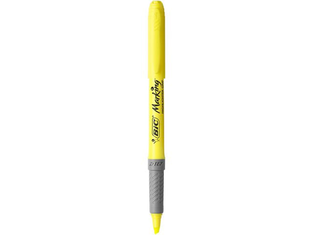 Överstrykningspenna BIC Grip Gul