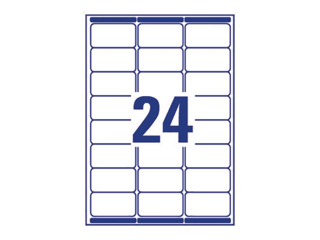 Etikett AVERY UG 63,5x33,9mm 2400/fp