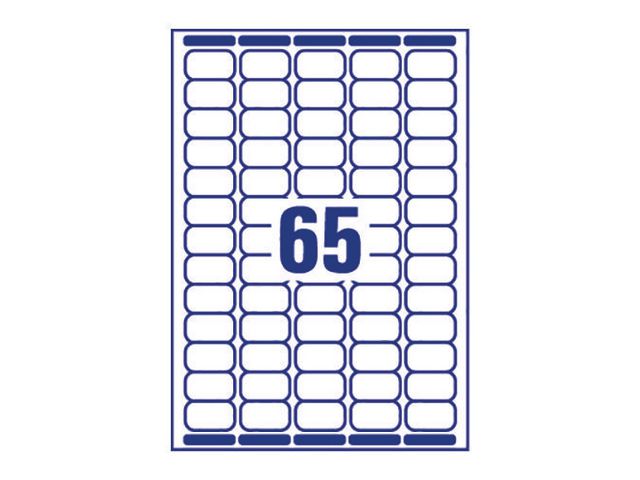 Etikett AVERY QP 38,1x21,2mm 1625/fp