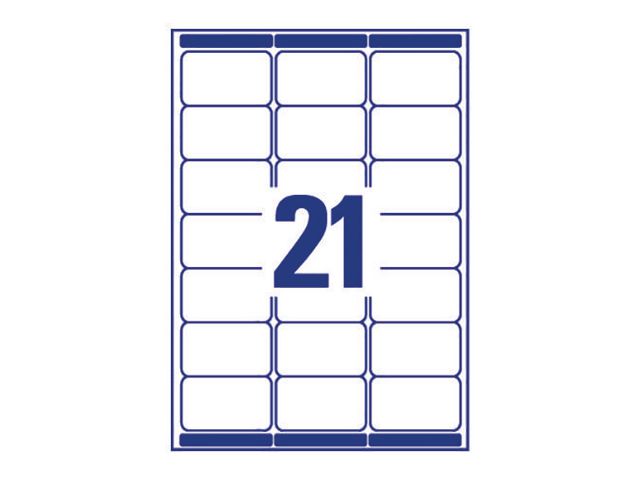 Etikett QuickPEEL 63,5x38,1mm 5250/fp