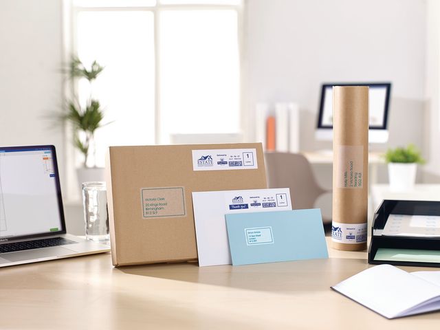 Etikett AVERY transp 99,1x33,9mm 400/fp