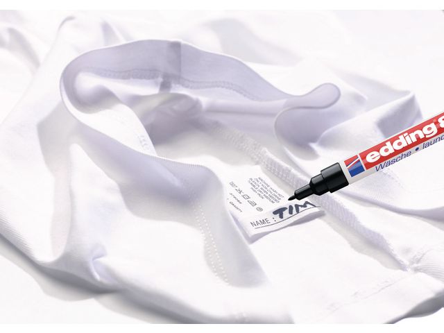 Märkpenna EDDING 8040 textil svart