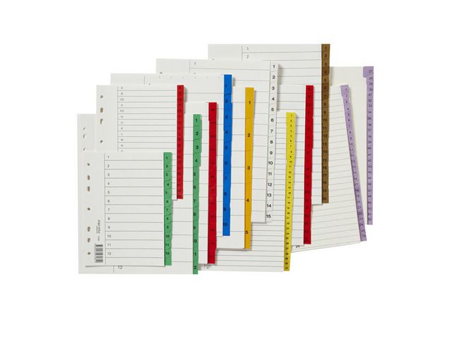 Register plastflik 1-20 brun 10/fp