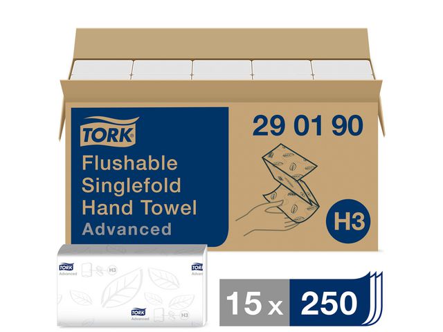 Handduk TORK Adv H3 2-lag spolb 3750/fp