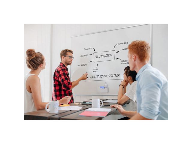Whiteboard tillbehörsbox vit