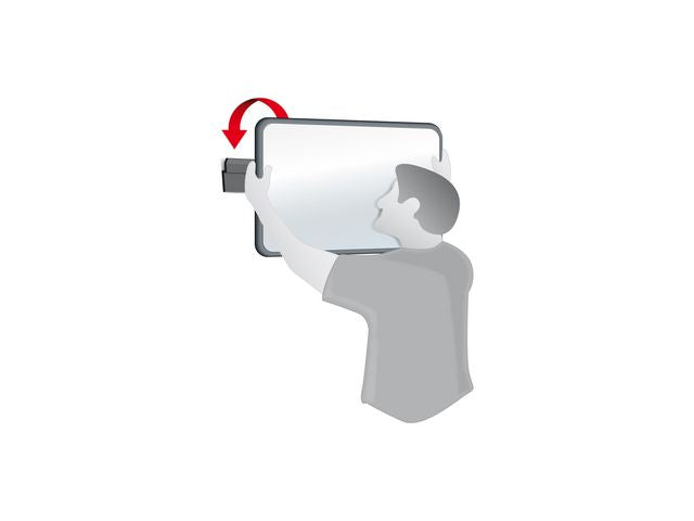 Glasskåp NOBO extra tunt magnetisk 4xA4