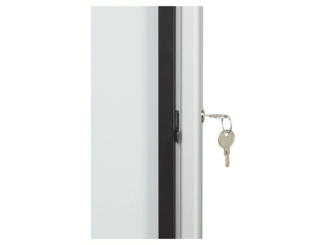 Glasskåp NOBO utomhusbruk magnetisk 4xA4