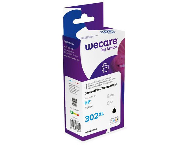 Bläckpatron WECARE 302XL svart