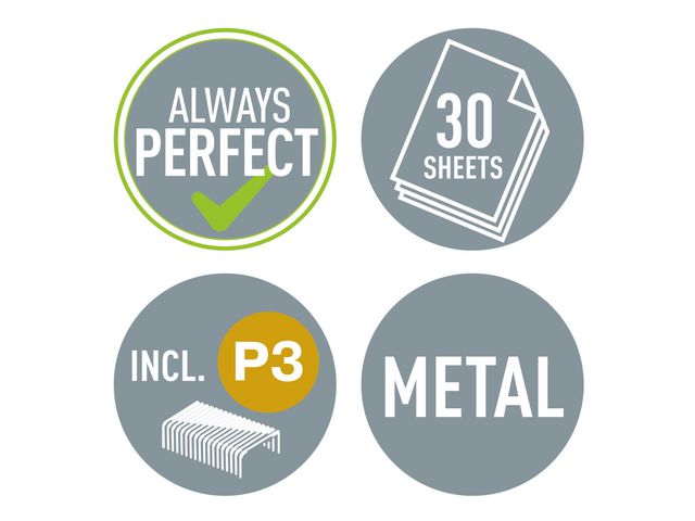 Häftapparat LEITZ WOW 5502 30ark gul