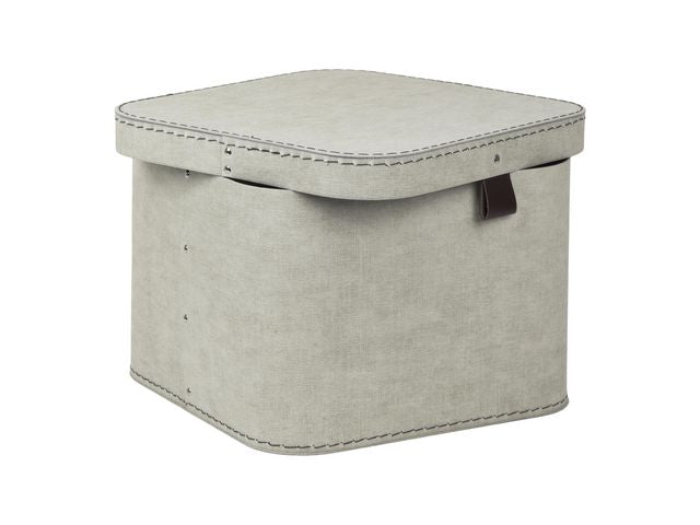 Förvaringsbox m.lock kartong linne 2/fp