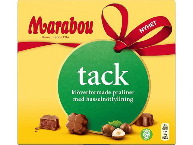 Choklad MARABOU Tack Hazelnut 110g