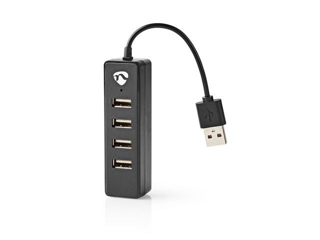 Hub NEDIS USB 4-port svart