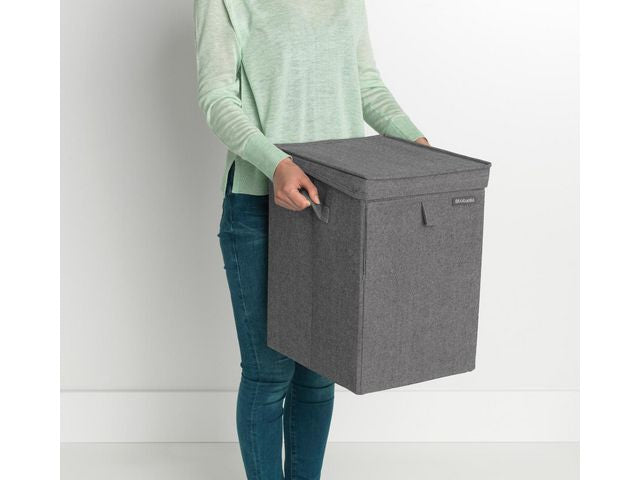Tvättkorg BRABANTIA stapelbar 35L svart