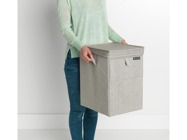 Tvättkorg BRABANTIA stapelbar 35L grå