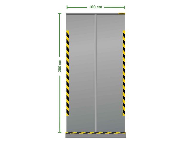 Skyddsskärm roll-up 100x200cm