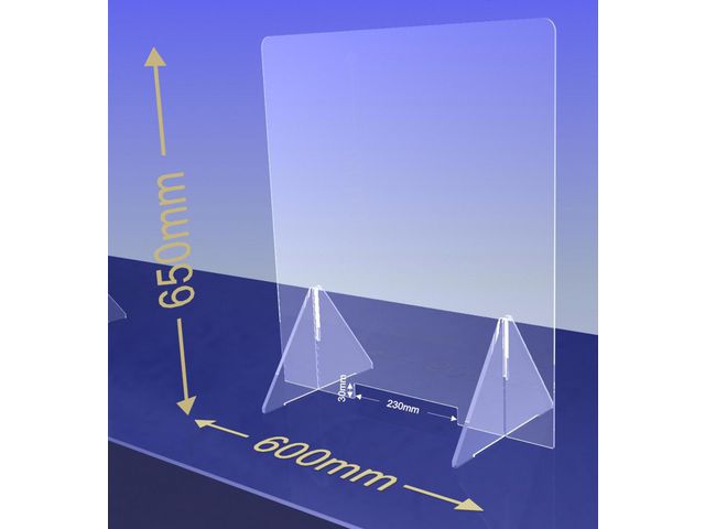 Skyddsskärm Desk Mobile 60x65cm