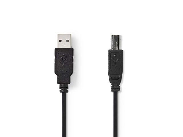 Kabel NEDIS USB 2.0 A-B 1m svart