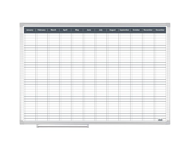 Tavla 2x3 Årsplan månad 90x60cm