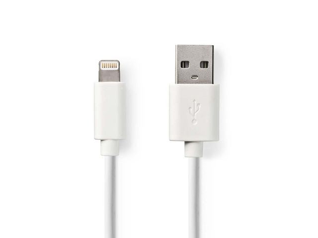 Kabel NEDIS Lightning - USB A 1m vit