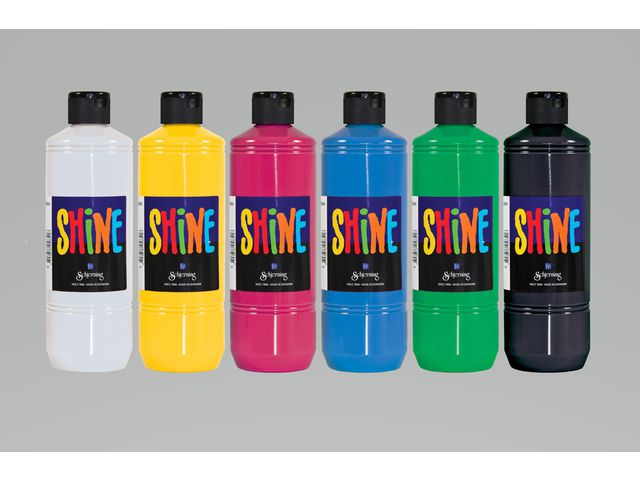 Glansfärg Shine färglära 6x500ml