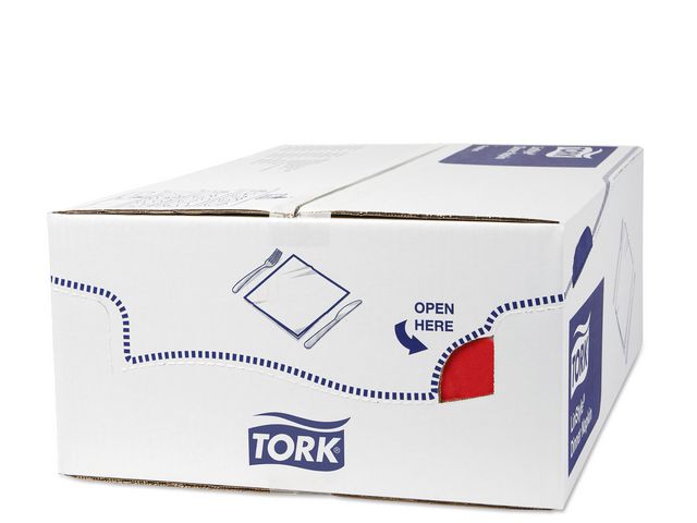 Servett TORK LinStyle röd 39x39cm 50/fp