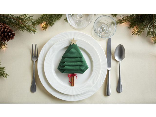 Servett TORK LinStyle grön 39x39  50/fp