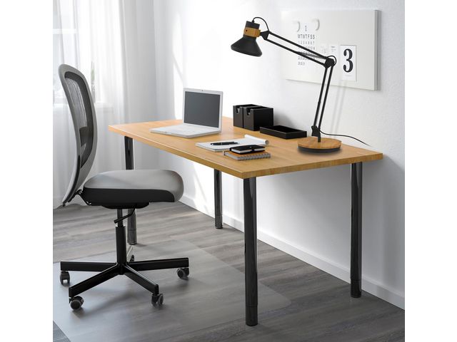 Lampa UNILUX Baya Bamboo LED svart