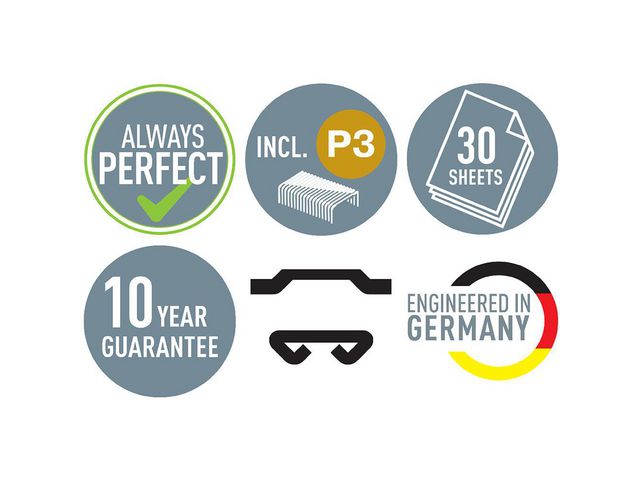 Häftapparat LEITZ COSY 30 ark grå